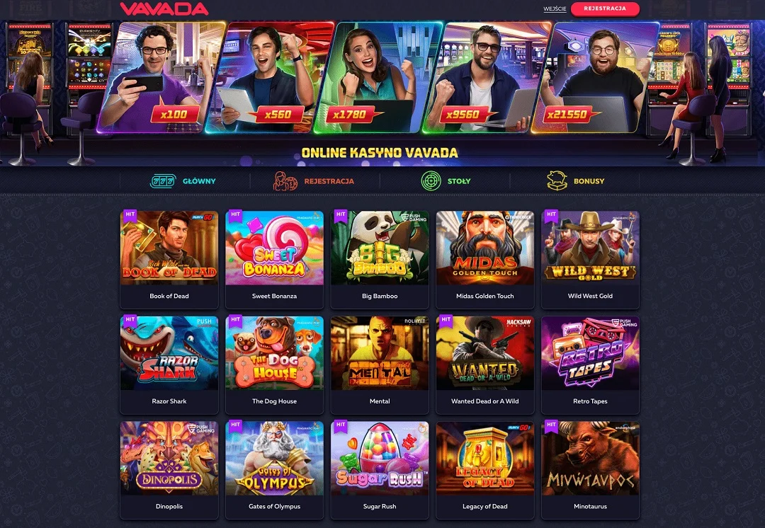 Metody płatności w Vavada casino