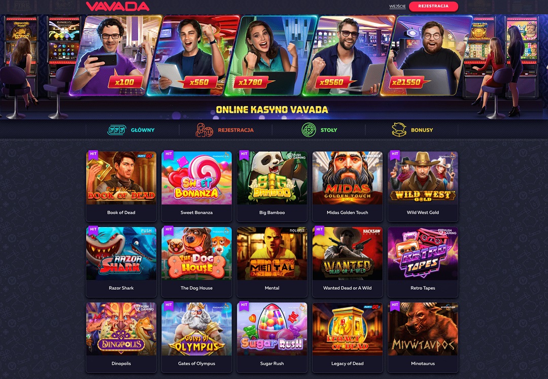 Metody płatności w Vavada casino