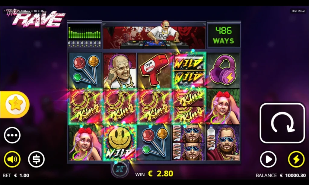 The rave – slot dla poszukiwaczy ekstremalnych doznań pic2