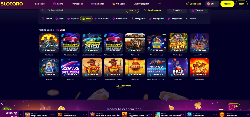 Slotoro Casino – Testy i Ocena Ekspertów 2026 pic3