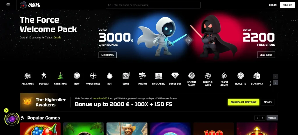 Slotsvader Casino Polska – Twój Start w Świecie Hazardu pic3