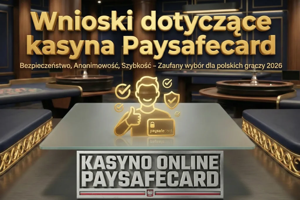Kasyno Paysafecard 2026 podsumowanie – najlepsze kasyna z płatnością Paysafecard w Polsce