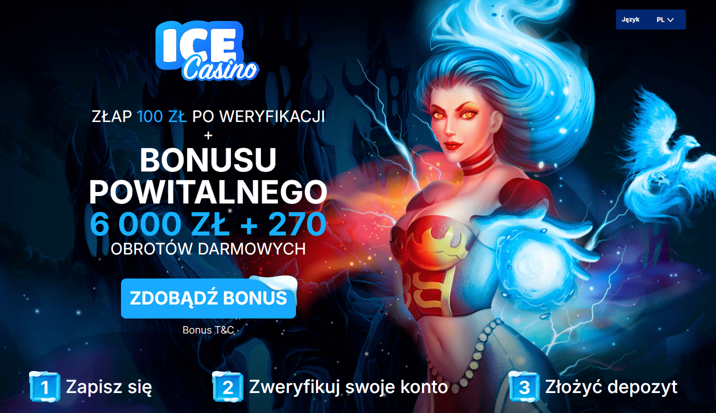 Ice Casino bonus bez depozytu 2026 – 50 free spinów na Book of Fallen i ekskluzywny bonus icecasino